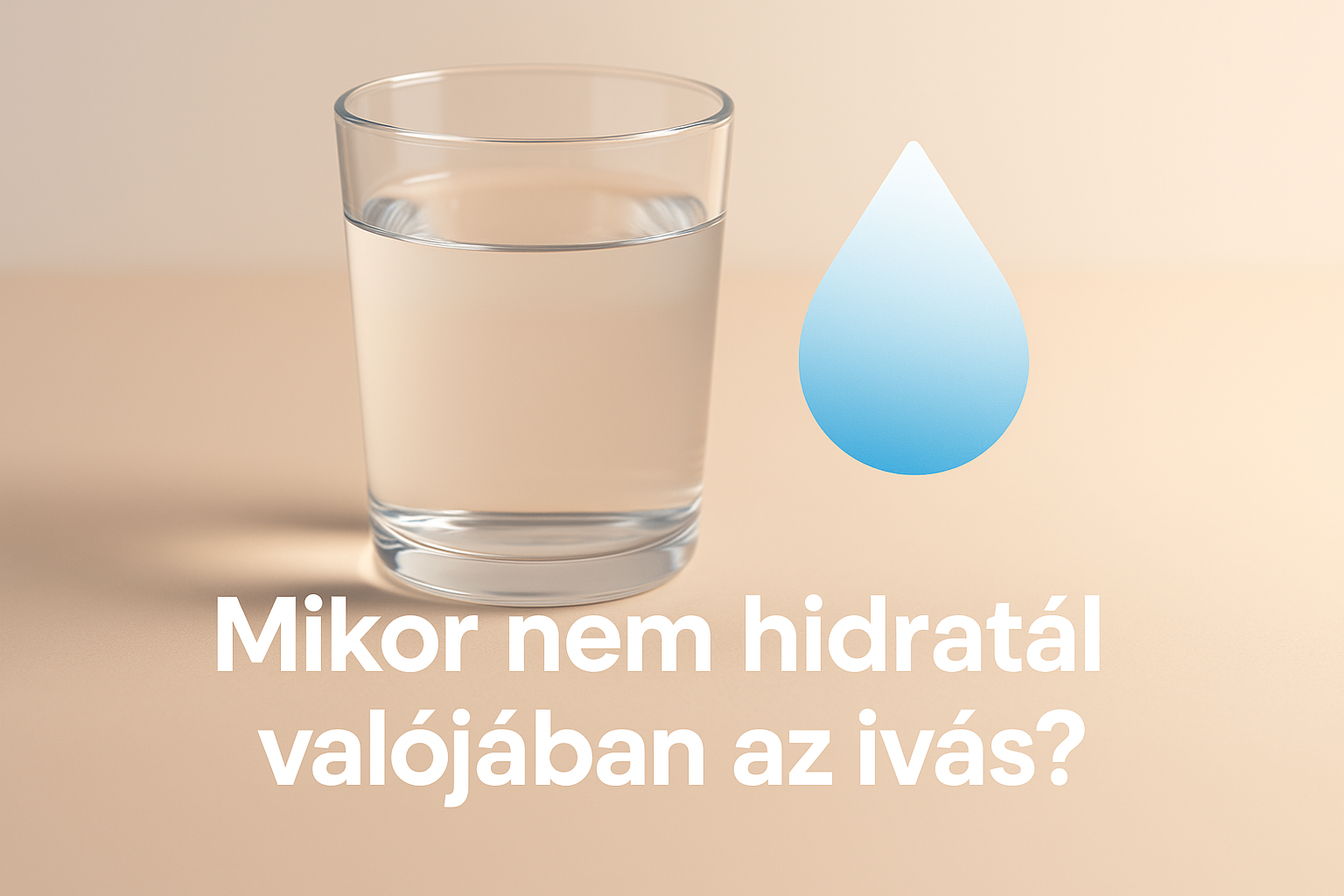 Mikor nem hidratál valójában az ivás?